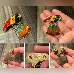 Vintage 1988 North Carolina Pride of the Lions Club Trade  Pin Brooch